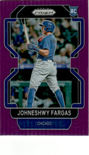 2022 Panini Prizm Purple Prizm #144 Johneshwy Fargas    Chicago Cubs