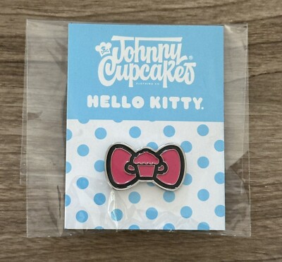 Hello Kitty X Johnny Cupcakes In Store Exclusive Pin! Rare! Sanrio