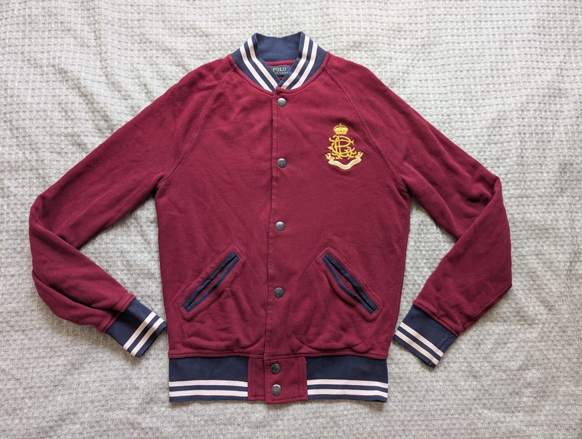 Varsity Jacket Polo Red Bomber Jacket Classic Polo Red Colour