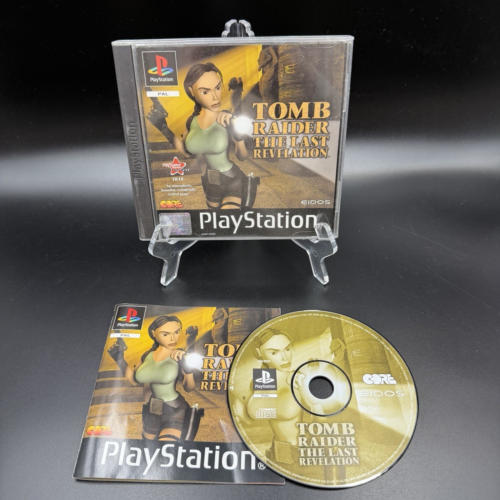 Tomb Raider: The Last Revelation (PAL, 1999) Sony Playstation 1 Game with Manual