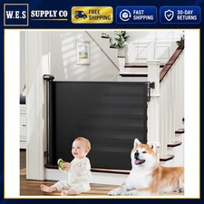 Baby Gate 0-54 W 34 H Mesh Retractable Doorway Stairs Pet Safety
