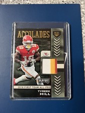 2019 Panini Playoff #7 Tyreek Hill Accolades Prime Jersey 3 Color Patch #33/50
