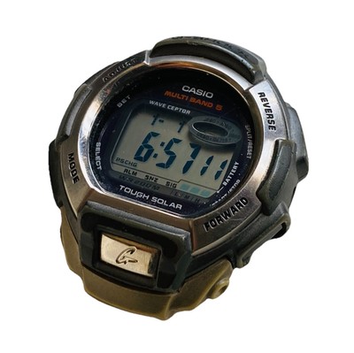 Casio G-Shock GW-800D Silver Wave Ceptor Multi Band 5 Touch Solar **NEEDS WORK
