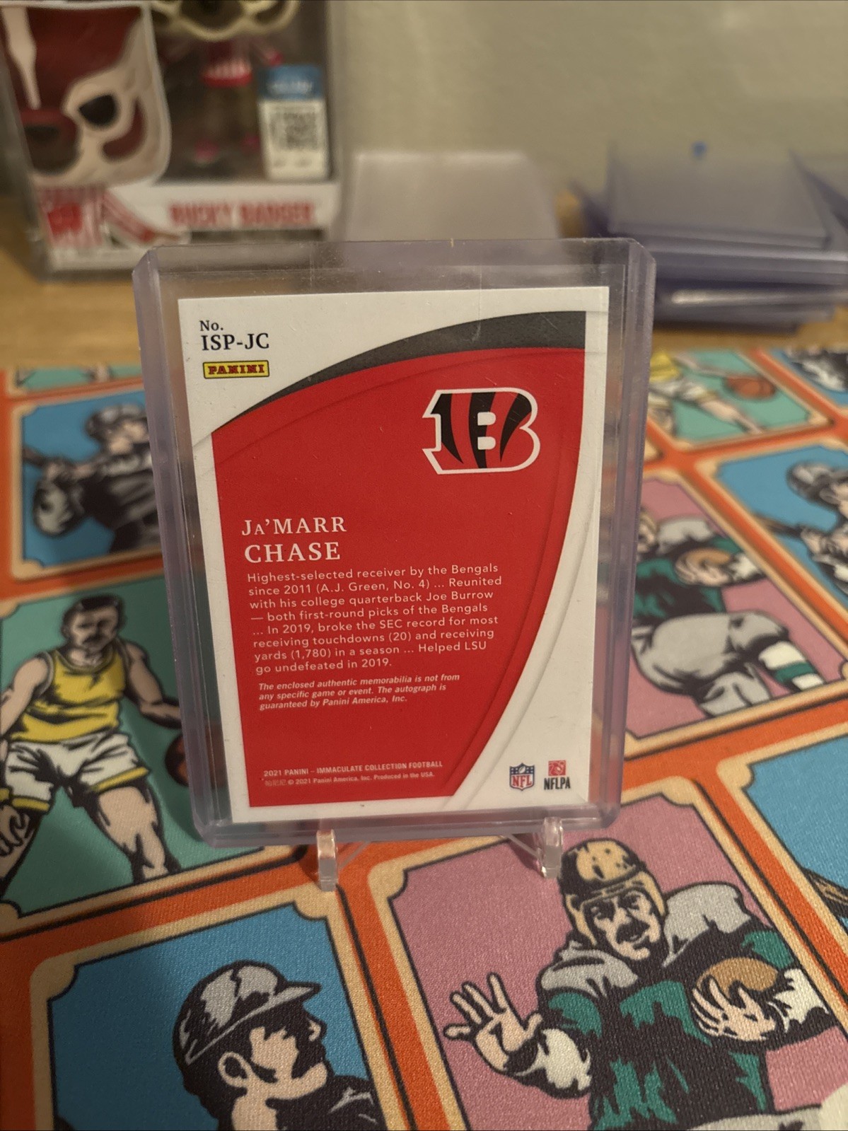 2021 Immaculate Signature Rookie Ja'Marr Chase /25  Patch Auto view 2