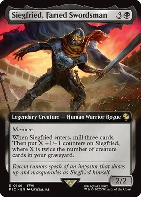 MTG Final Fantasy Commander Rare #0149 Siegfried Famed Swordsman