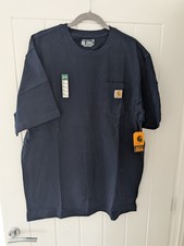 Carharrt BNWT Navy Blue Pocket T Shirt Size XL