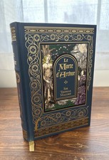 Le Morte d' Arthur by Sir Thomas Malory Barnes & Noble Leatherbound Gold Gilt