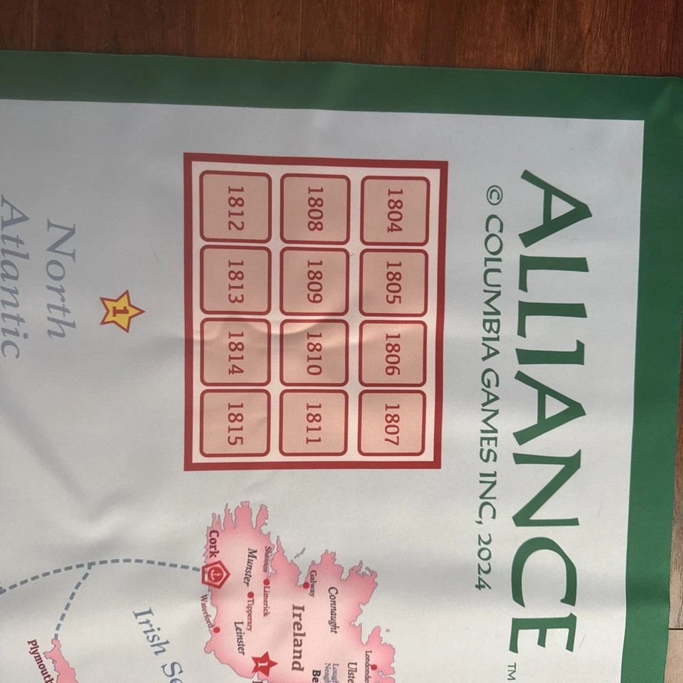 Columbia Games Boardgame Alliance - Alfombra de juego nueva Foto 4 de 4