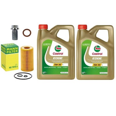 8L CASTROL EDGE LL 5W30 MANN AIR SERVICE KIT FOR MERCEDES E250 2.0 W212 09-16