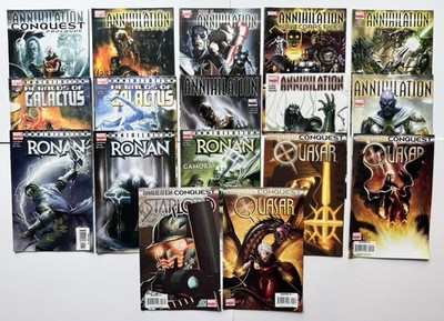 Annihilation & Conquest Marvel Comic Lot 17 Books Nova Ronan Quasar Star-Lord VF