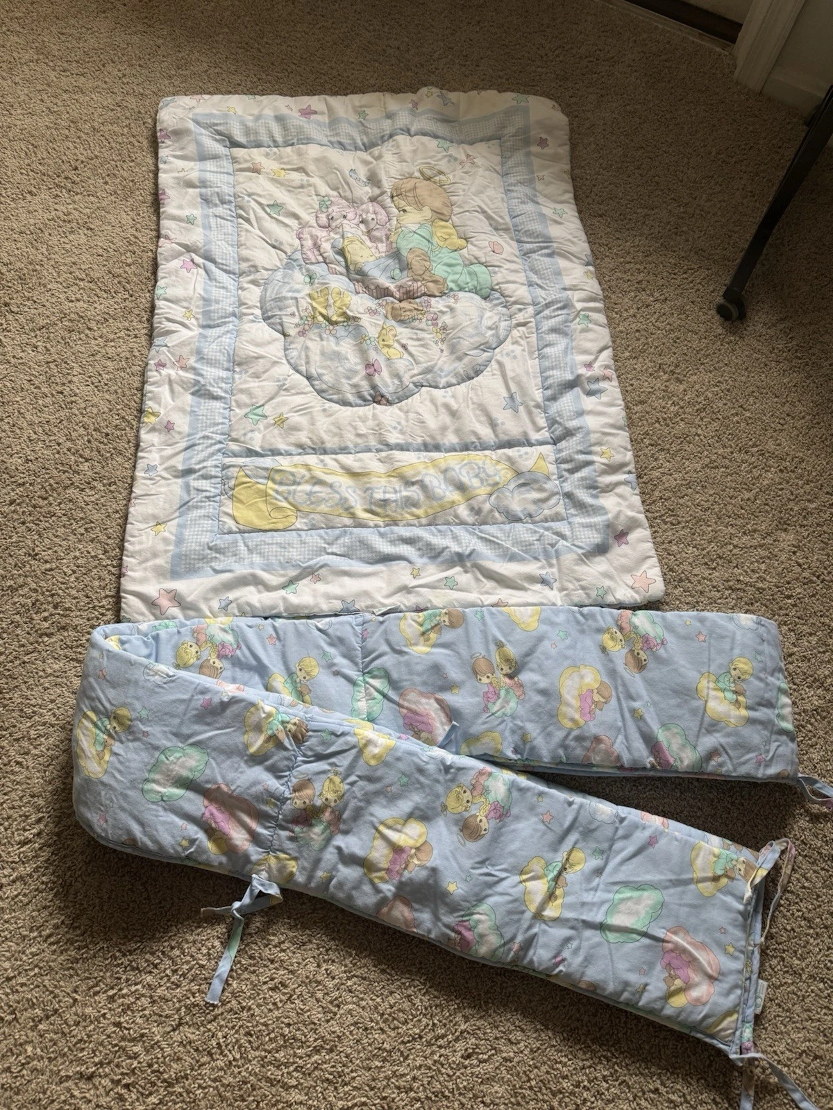 VINTAGE Precious Moments Crib Bedding
Opens in a new window or tab