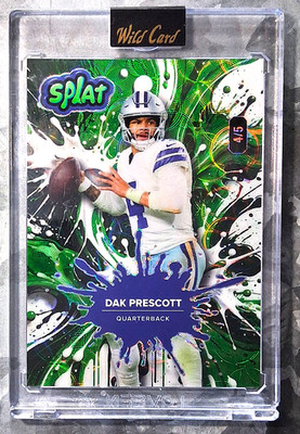 2025 Wild Card SPLAT Dak Prescott #SBGRE06-DP Green Sparkle Parallel /5 Cowboys