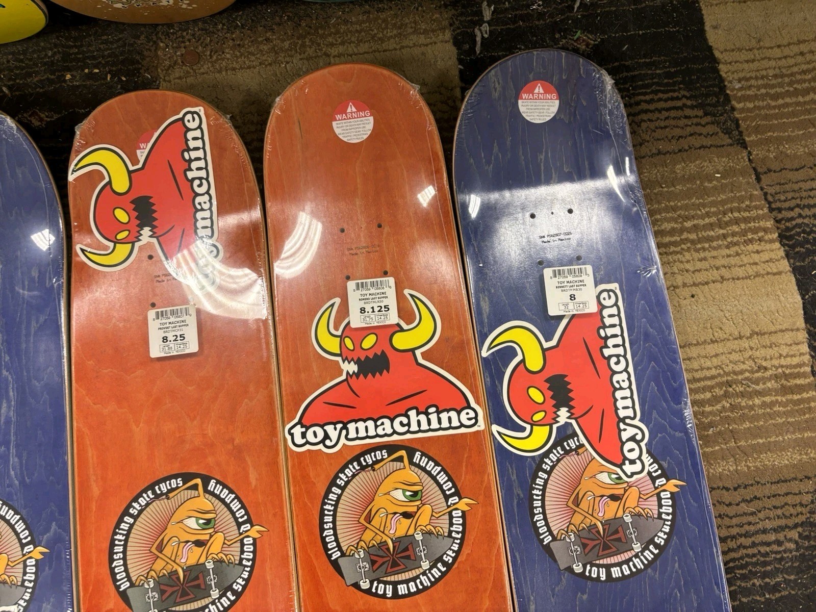Toy Machine Skateboard The Last Supper Series 8pc Complete Set Rare