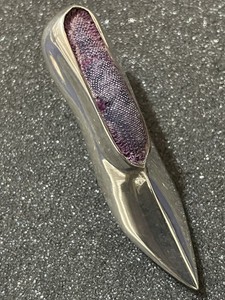 Shoe Pincushion Hallmarked Silver Victorian/Edwardian Sewing Accessory