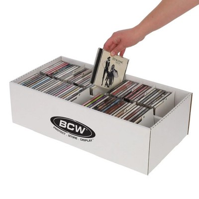 BCW CD Storage Box (Pack of 10 Boxes) - CD Box Holds 100 Jewel