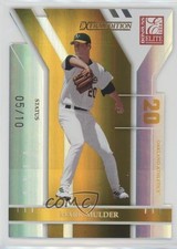 2004 Donruss Elite Extra Edition Status Gold Die-Cut 5/10 Mark Mulder #53 0j53