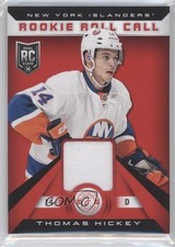 2013-14 Totally Certified Rookie Roll Call Red Jersey Thomas Hickey #RR-THI 0f8