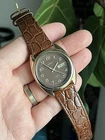 SEIKO MILITARY DIAL 7009-8081 DAY/DATE AUTOMATIC VINTAGE BROWN SUNBURST DIAL