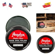 Essential 3oz Midnight Green Shoe Wax - Restore Protect Leather Elegance