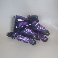 Airwalk ABEC-5 Black/Purple 64mm Roller Scates 5678 Size 5-6