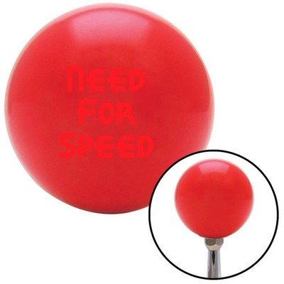 Red Need For Speed Red Shift Knob w/ M16x1.5 Insert Shifter Auto Manual Custom
