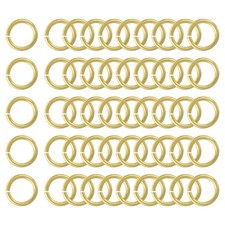50Pcs Open Jump Rings 14mm/0.55" Brass Jump Ring Connectors 2mm Thick O Rings