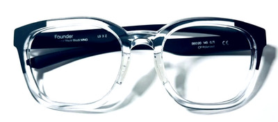 SMITH FOUNDER CRYSTAL BLACK BLOCK MNG LS 3 Z NEW AUTHENTIC SUNGLASSES 56-20-145