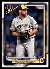 Corbin Burnes 2024 Bowman #45 Brewers MLB READ FREE SHIPPING AutographDen