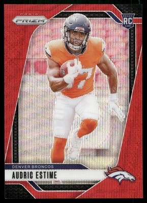Audric Estime Rookie - 2024 Panini Prizm Football - Numbered /149 - Red Prizm