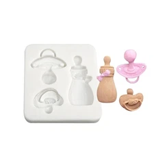 Mini-Baby-Bottle Nipple Epoxy Mold Baby Shower Themed Fondant Silicone Mold