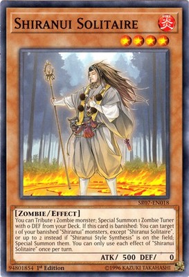 Shiranui Solitaire - SR07-EN018 - Common - 1st Edition - Damaged