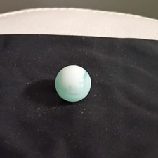 Single Glass Swirl Toy Marble, White  Light Green Swirl, Ages 17 