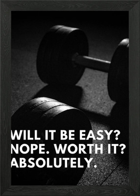 Will it be easy Gerahmtes Wandbild Poster Leinwanddruck Bild