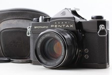 ALMOST MINT w/ Case Pentax SP Black SLR SMC Takumar 55mm f1.8 From JAPAN 859