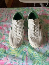Tretorn Ladies' Size 9 White with Green Great Condition Worn Once No Box