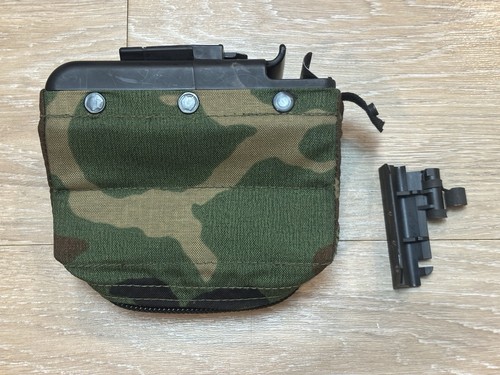 Army Woodland Camo SAW Gunner Pouch Nutsack Soft Pack EXCELLENT