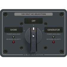 Blue Sea 8365 AC Rotary Switch Panel 65 Ampere 2 Positions  OFF, 2 Pole 8365...