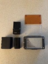 Vidpro HDVZ96 LED Camera Light With Charger Filters And 2 Batteries Photo Video