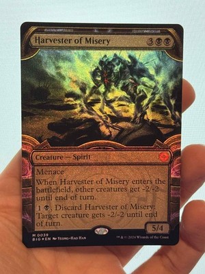 1X FOIL Harvester of Misery SHOWCASE MINT MTG Magic Thunder Junction Big Score