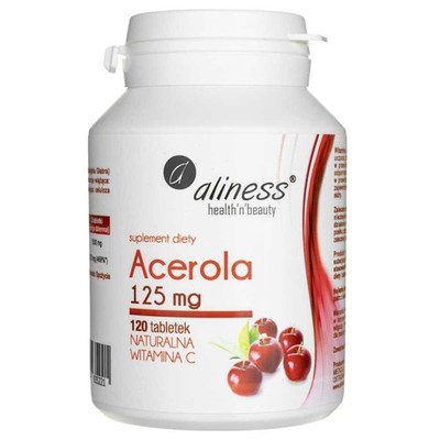 Aliness Acerola Barbados Cherry (Natural Vitamin C) 125 mg 120 Tabs