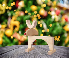 Rare IKEA STR LA LED Reindeer  Festive Holiday Tabletop Light Battery Operated