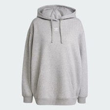 Adidas Hoodie Women's Medium Gray Essential Oversized New