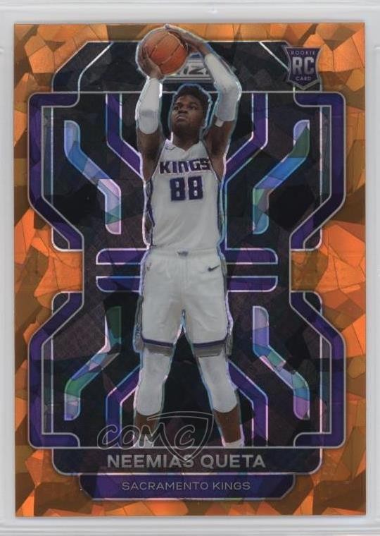 2021-22 Panini Prizm Orange Ice Prizm Neemias Queta #316 Rookie RC 11es