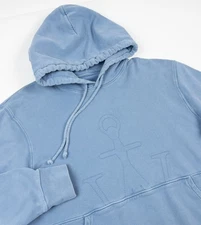 JW Anderson Anchor Graphic Hoodie Men Large Light Blue Made in Portugal Designer