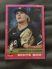 2025 Topps Heritage - Jonathan Cannon #323 Chrome Pink Sparkle Refractor