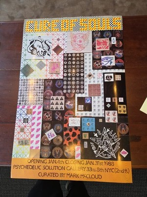 Cure of Souls LSD Blotter Art Show Poster Mark McCloud Psychedelic Acid 1988
