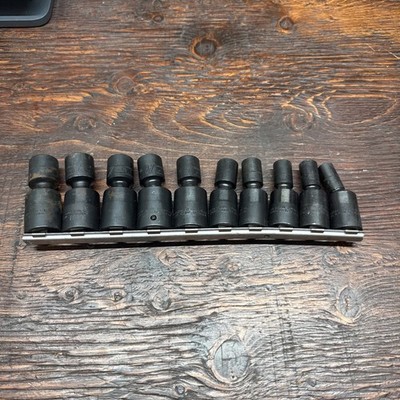 CAT TOOLS Shallow Impact Swivel Socket Set 1/2 Metric 6-Point Snap on 246-8199