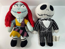 Disney The Nightmare Before Christmas Jack Skellington Sally Plush Doll Set
