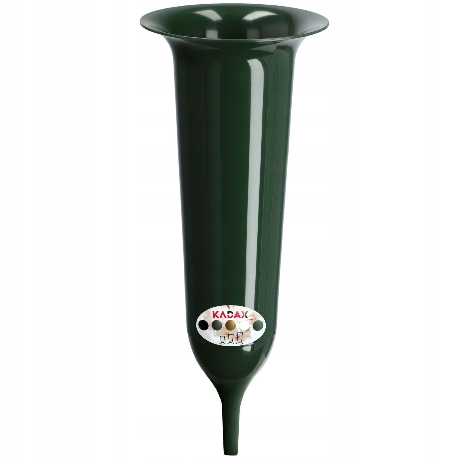 KADAX Vaso per tomba, vaso, vaso di plastica, 13,5 cm, con paletto,...