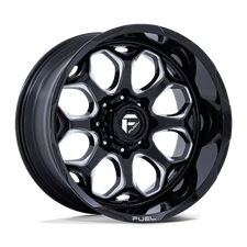 20x10 Fuel FC862 Scepter Gloss Black Milled Wheel 6x135 (-18mm)